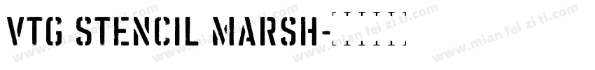 Vtg Stencil Marsh字体转换